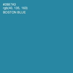 #2887A3 - Boston Blue Color Image